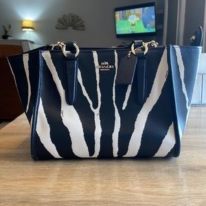 Gently used, Coach zebra purse
